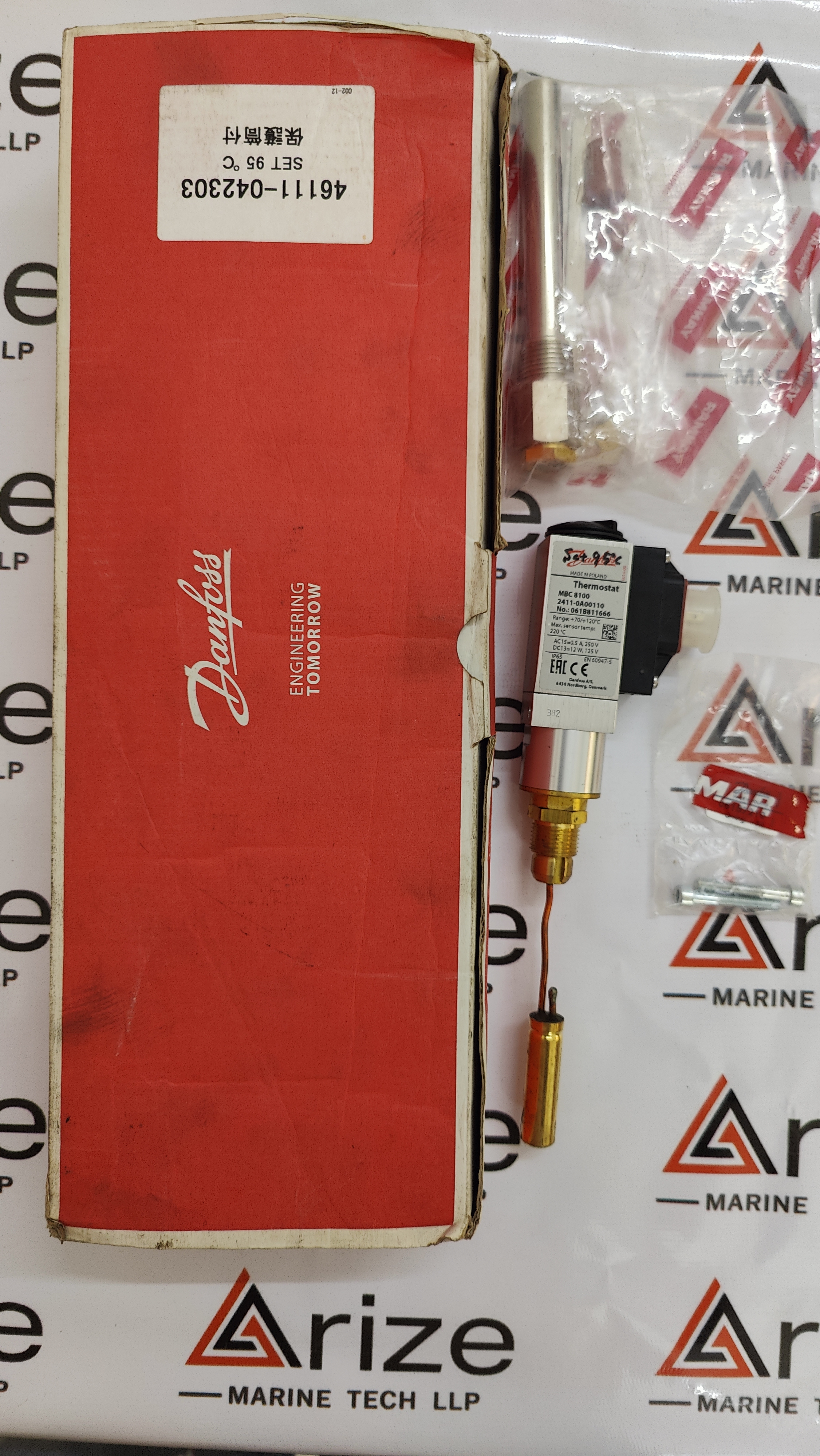 DANFOSS MBC 8100 2411-0A00110 THERMOSTAT 061B811666 FOR YANMAR ENGINE 46111-042303 NEW